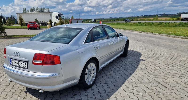 Audi A8 cena 34500 przebieg: 319700, rok produkcji 2007 z Chojnice małe 254